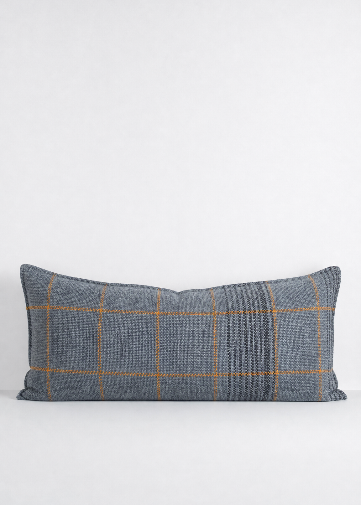Ralph Plaid Lumbar Cushion - River