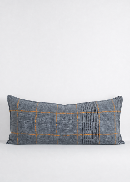 Ralph Plaid Lumbar Cushion - River