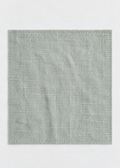 Heavy Linen Bed Cover | Powder Blue