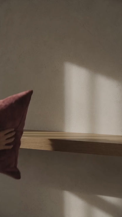 Velvet Cushion | Bordeaux