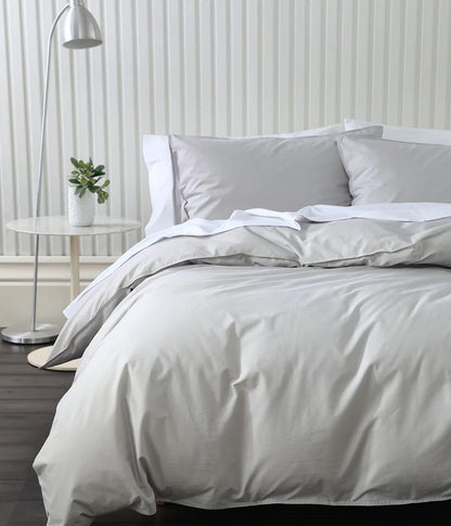 Pure Cotton Duvet Cover Set | Dove Grey