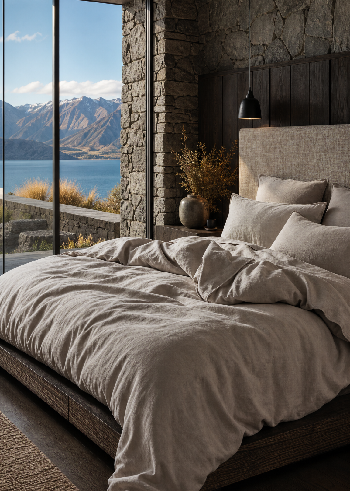 Linen Duvet Cover - Pebble