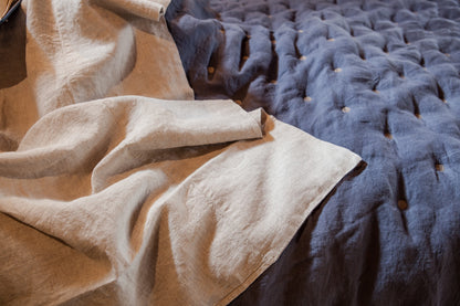 Linen Quilt | Blue | Made in Italy