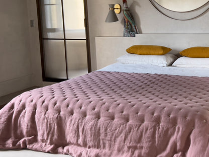 Linen Quilt | Vintage Pink | Made in Italy