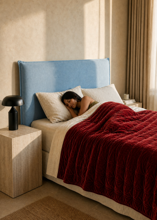 Velvet Comforter - Chilli