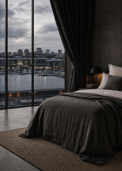 Linen Duvet Cover Set - Riverstone | Made in New Zealand