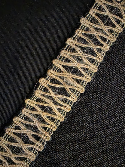 Jute Flange Cushion Cover