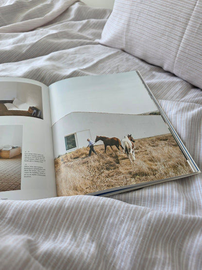 The Align Duvet Cover in Quartz Stripe  - Made in New Zealand