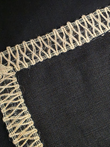 Jute Flange Cushion Cover
