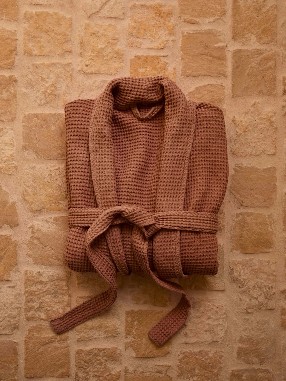 Spa Waffle Bathrobe | Rose