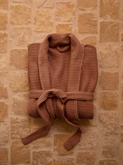 Spa Waffle Bathrobe | Rose