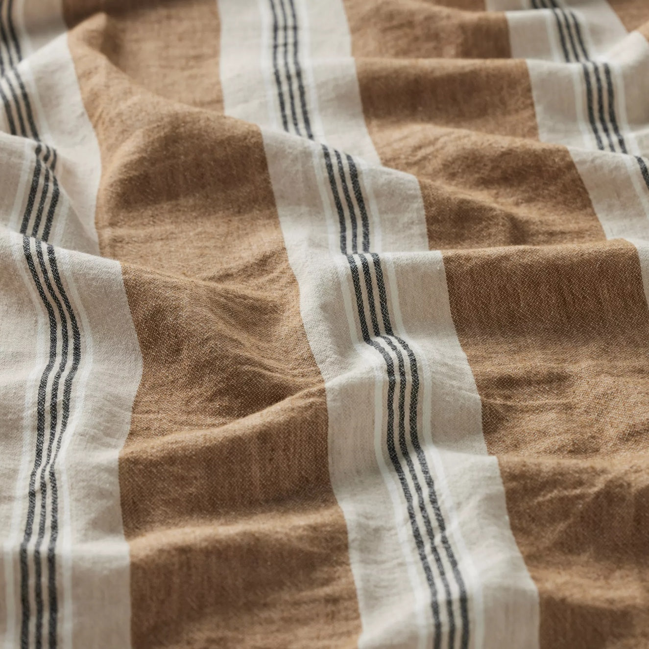 Capri Stripe Duvet Cover | Rust