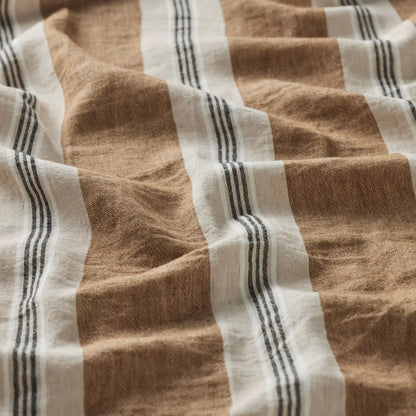Capri Stripe Duvet Cover | Rust