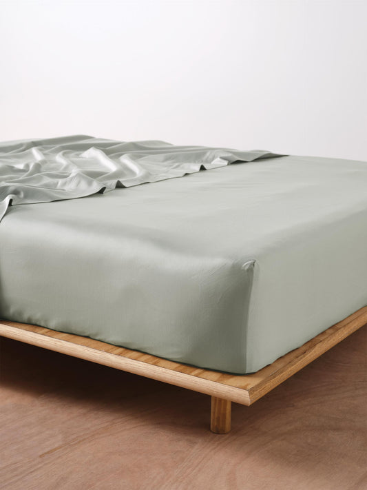 Bamboo Fitted Sheet | Silver