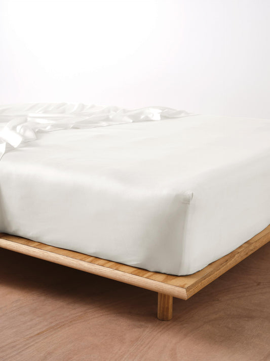 Bamboo Fitted Sheet | White