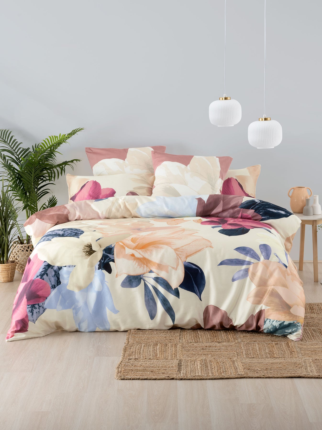 Shakira Stone Duvet Cover Set The Foxes Den