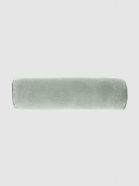 Velvet Bolster Cushion – Seagrass (18 x 60 cm)