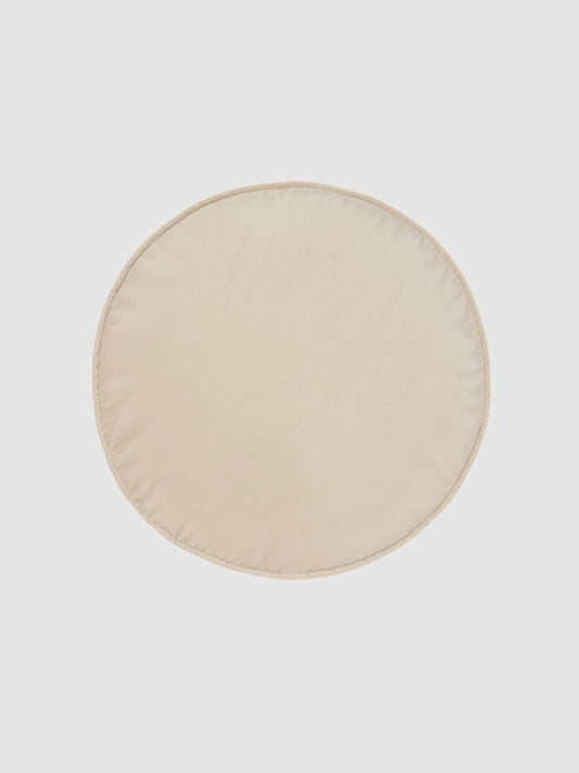 Velvet Round Cushion – Sand