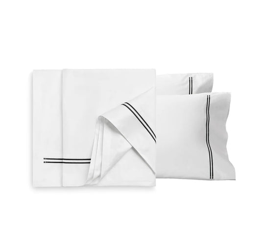 Classique Tailored Flat Sheet Set in Black