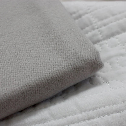 Luxe Flannelette Flat Sheet | Slate