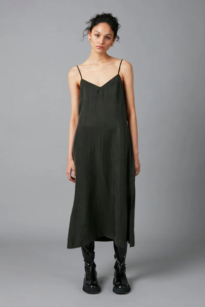 Glider Midi Dress - Dark Khaki