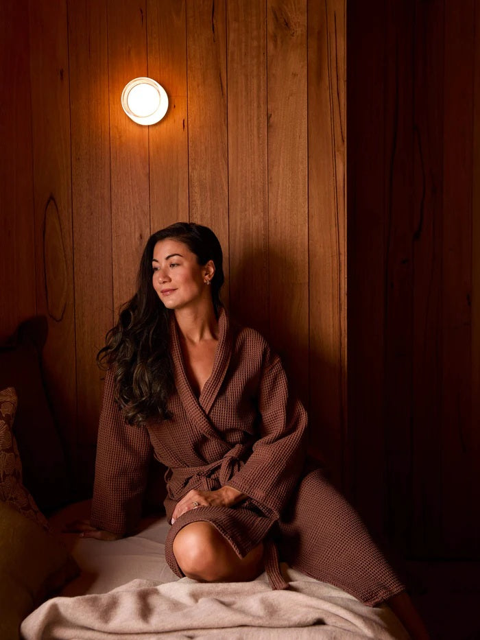 Spa Waffle Bathrobe | Terracotta