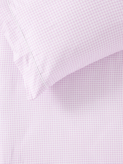 Childrens Fitted Sheet | Lilac Gingham