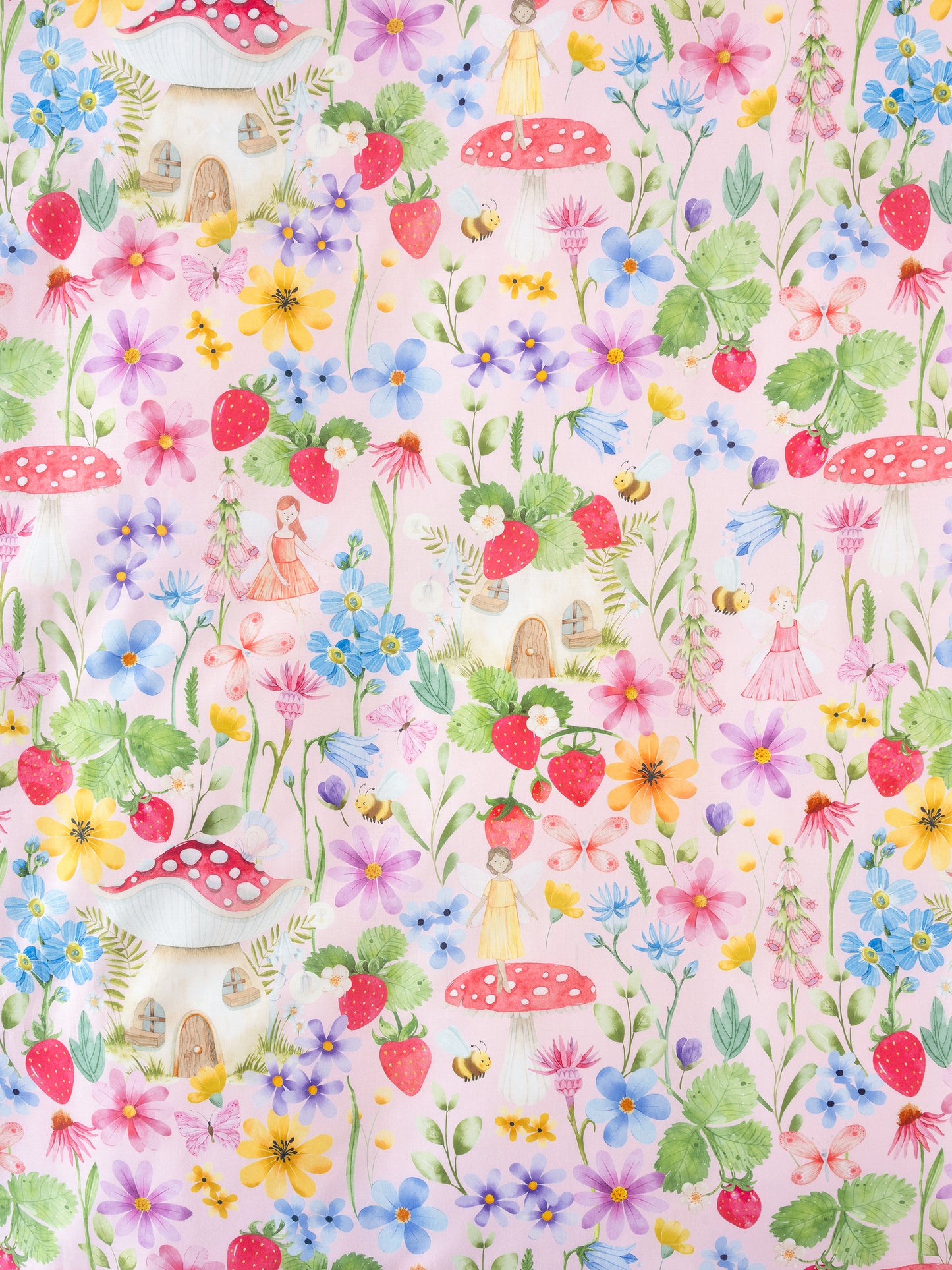 Childrens Duvet Cover | Strawberry Meadow