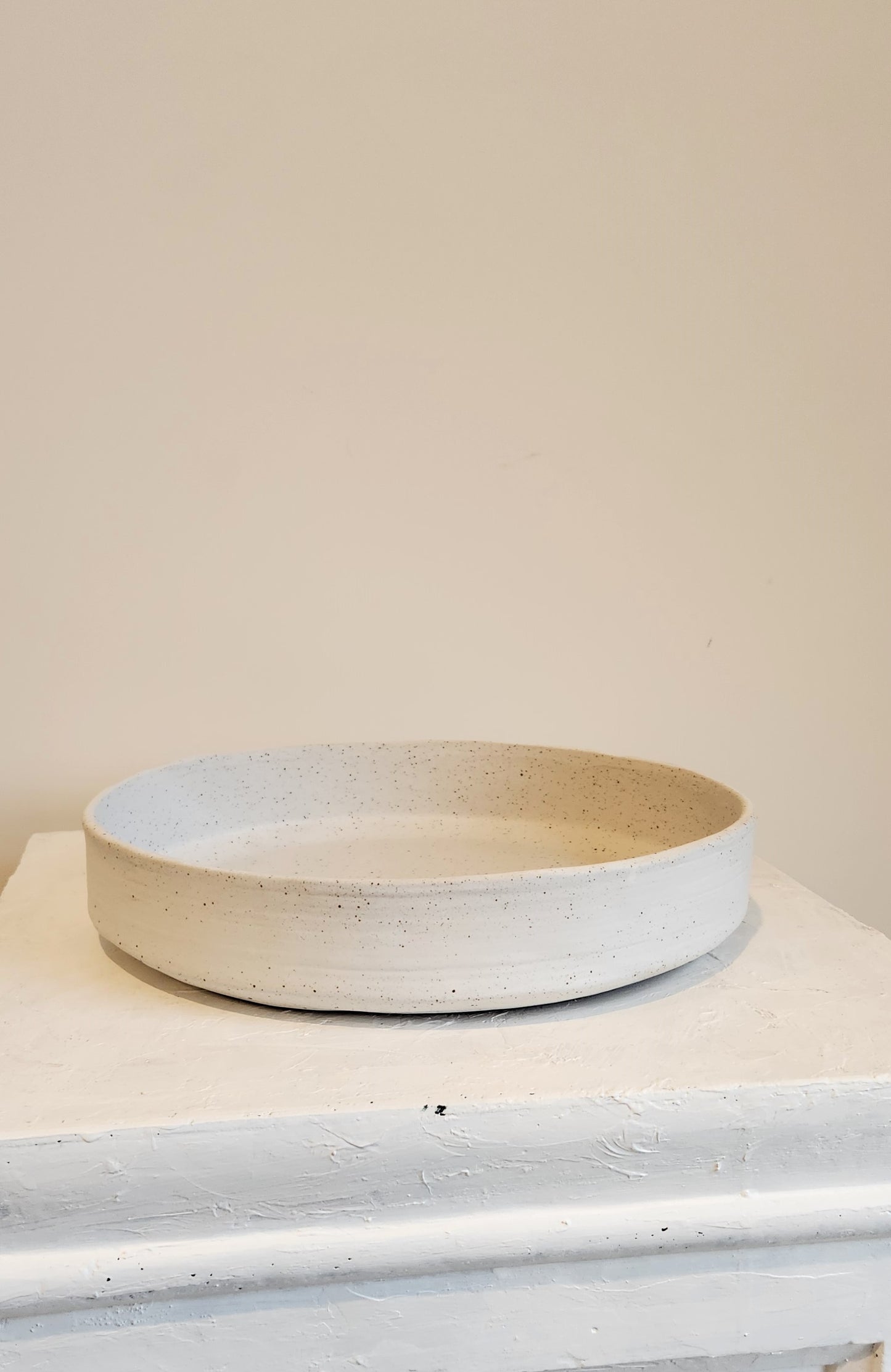 Organic Stoneware platter | Sandy White | 31cm