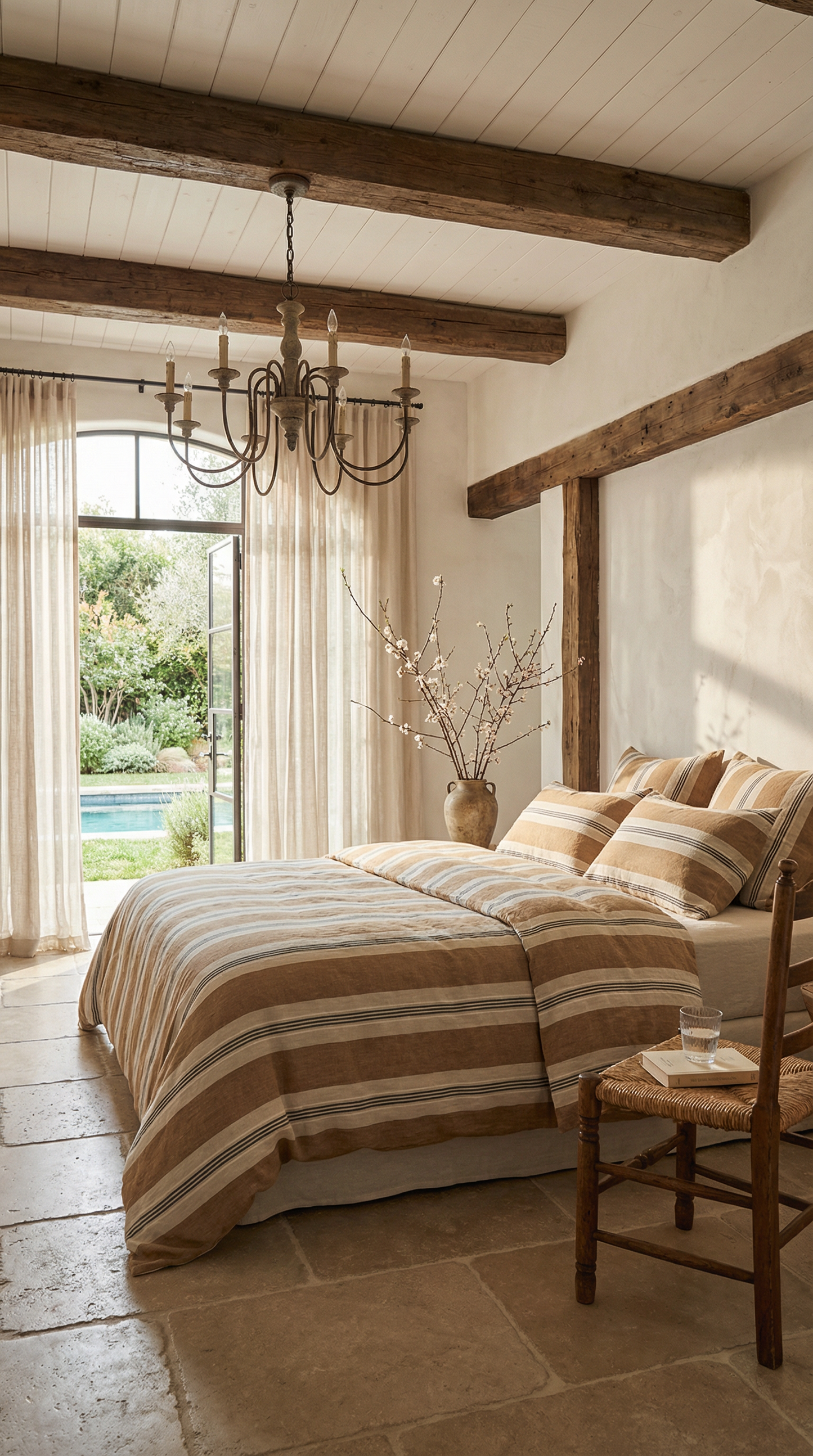 Capri Stripe Duvet Cover | Rust