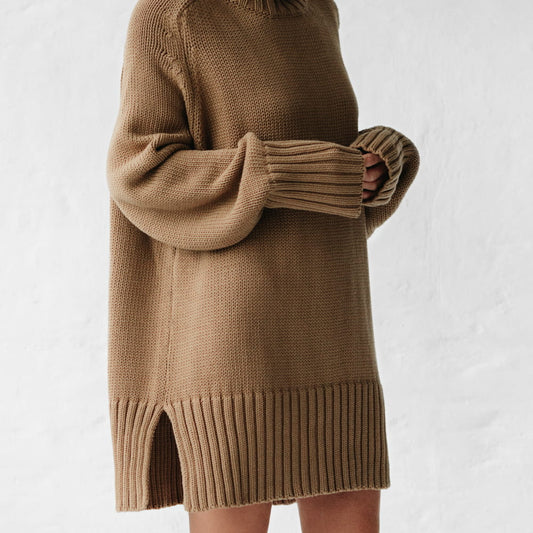 Crew Neck Sweater | Oat