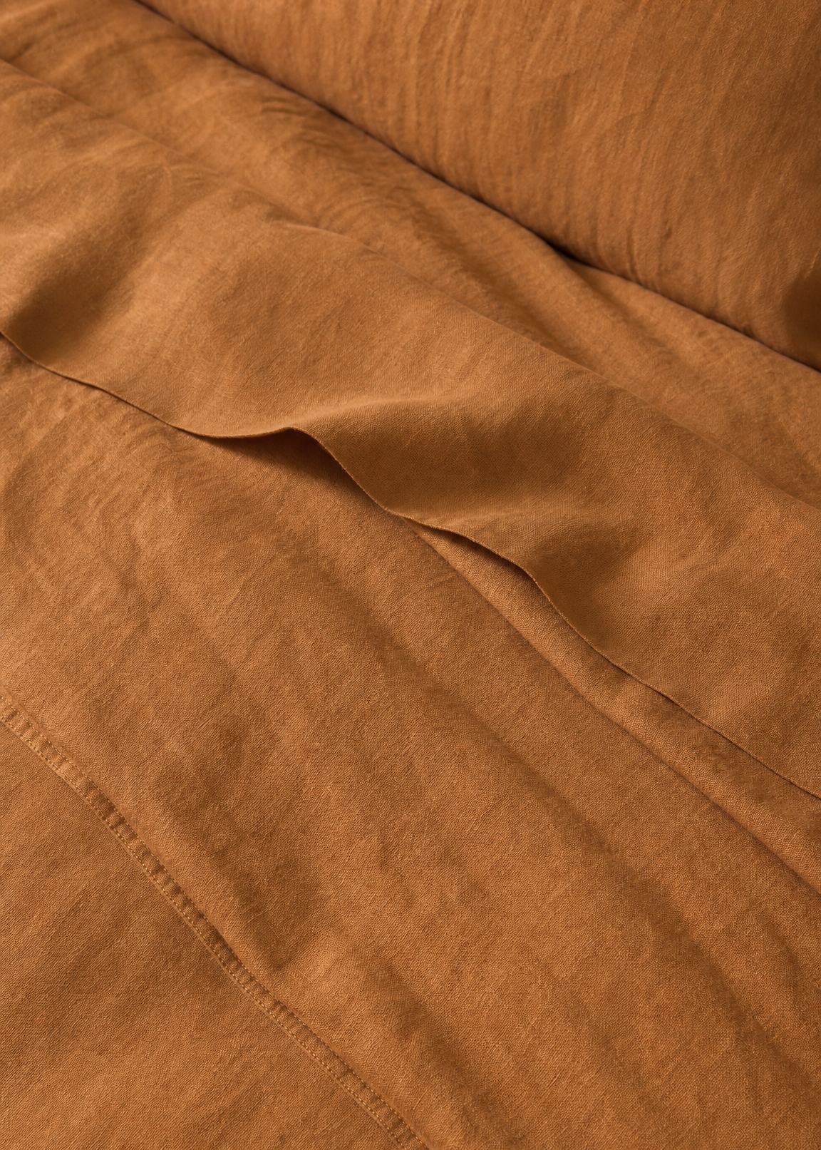 Linen Flat Sheet | Tobacco