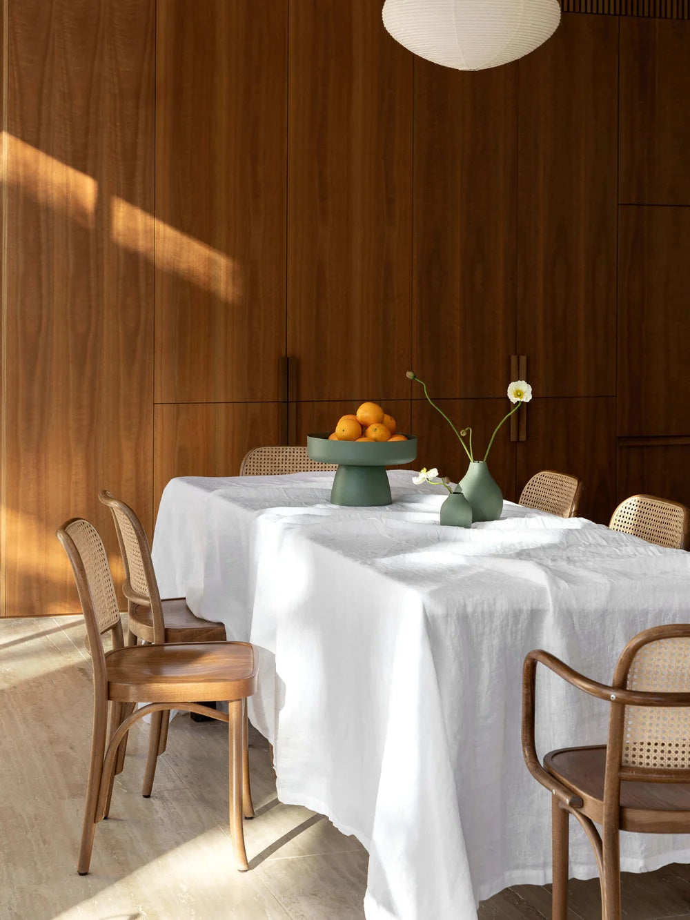 Linen Tablecloth |  White