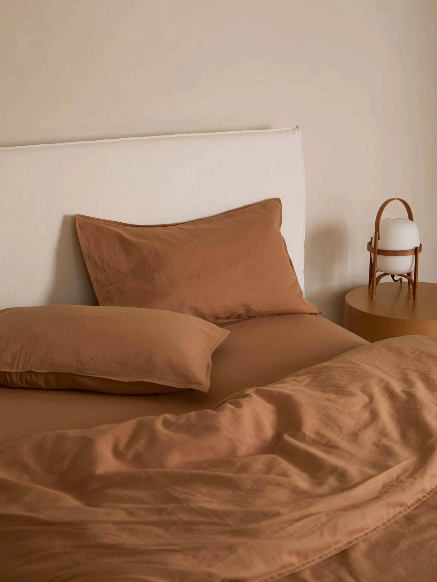 Linen & Cotton Sheet Set | Tan