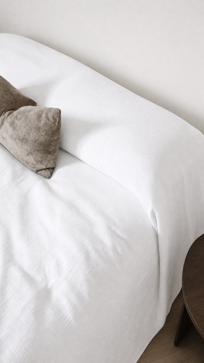 The Linen Coverlet — Pure White