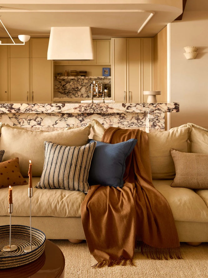 Australian Wool Throw | Caramel & Latte