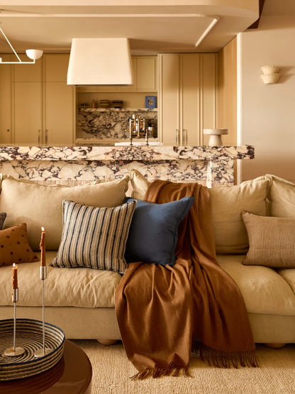 Australian Wool Throw | Caramel & Latte