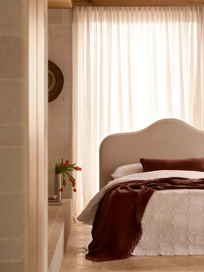 Handloomed Linen Throw - Maple