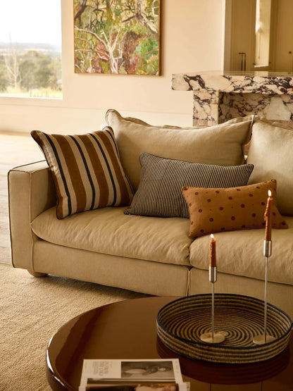 Bonita Linen Cushion - Toffee