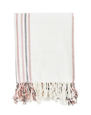 Striped hammam towel, Rose