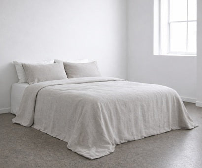 Union Hemstitch Duvet Cover Set | Dove
