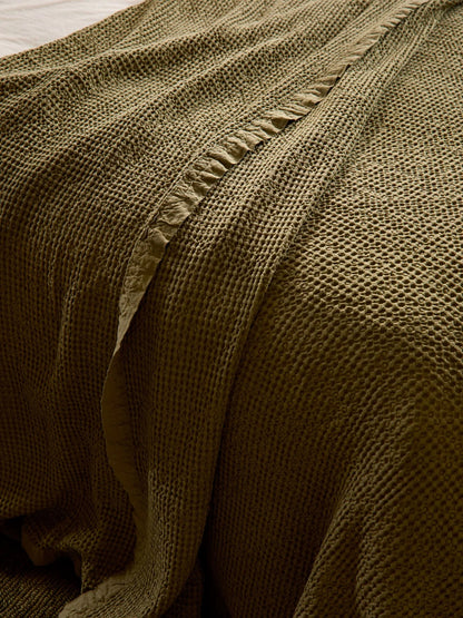 Waffle Blanket - Matcha