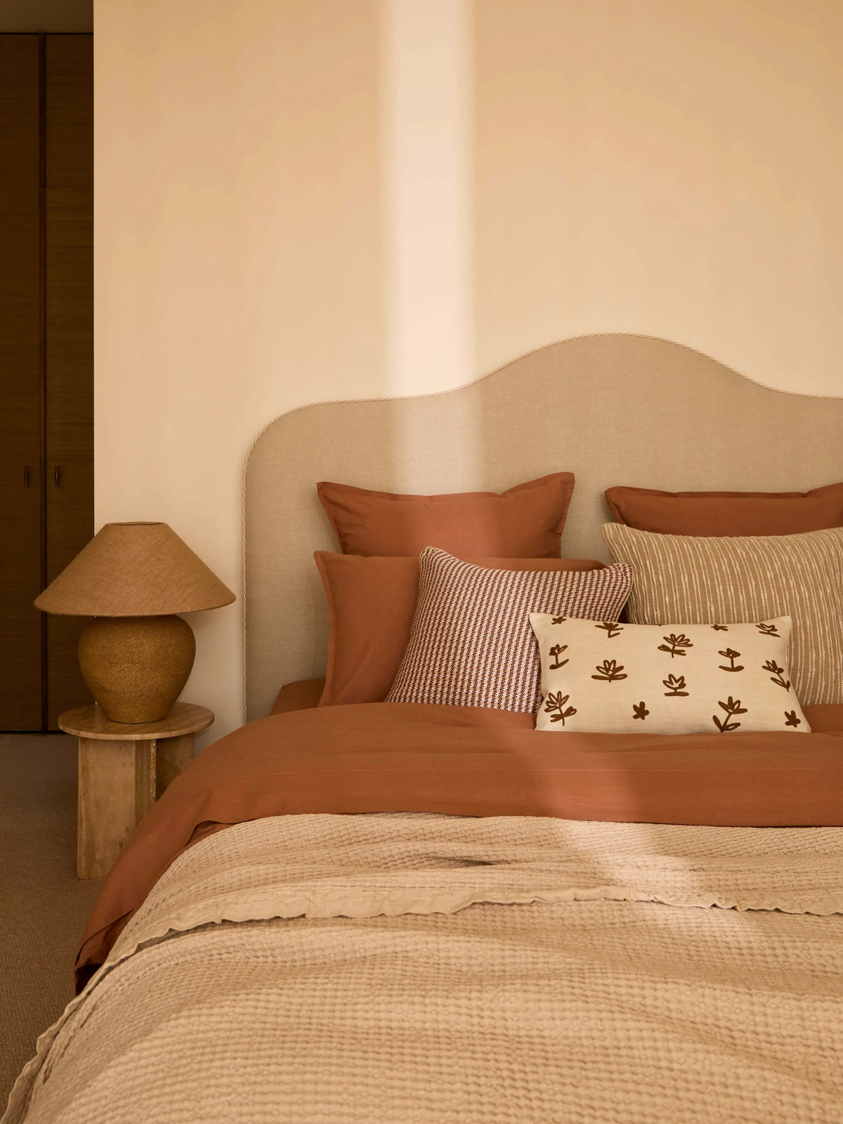 Waffle Blanket - Raffia