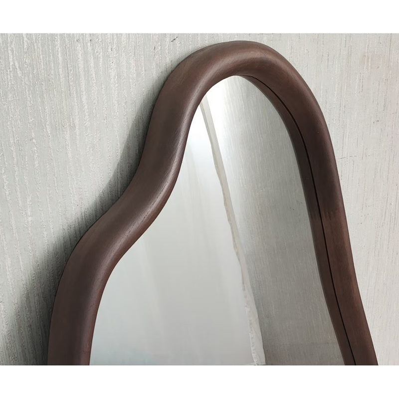 The Curvilinear Walnut Mirror