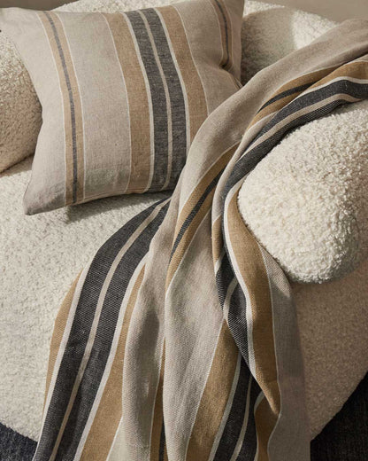 Rêve Linen Throw | Clay
