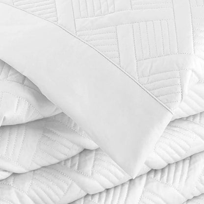 Palazzo Quilted Duvet Cover Set | White