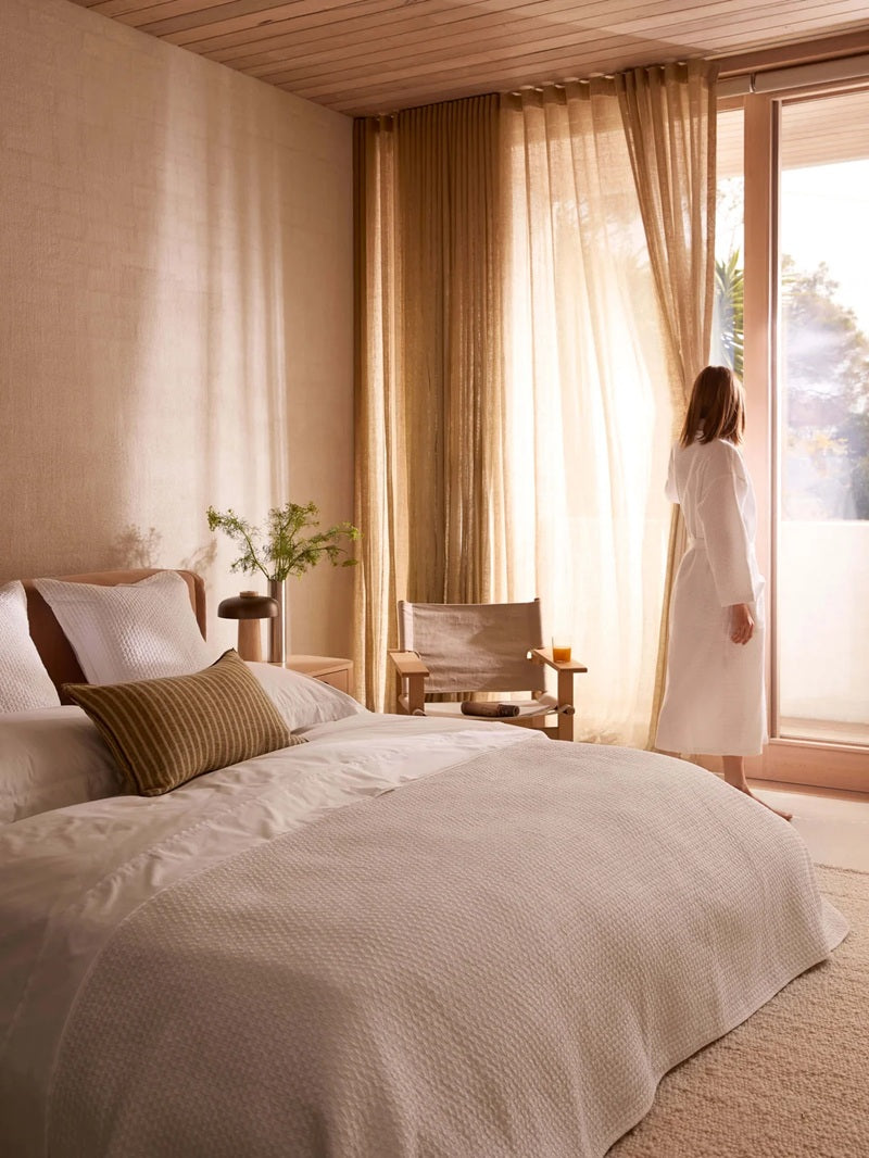 Spa Waffle Bathrobe - White