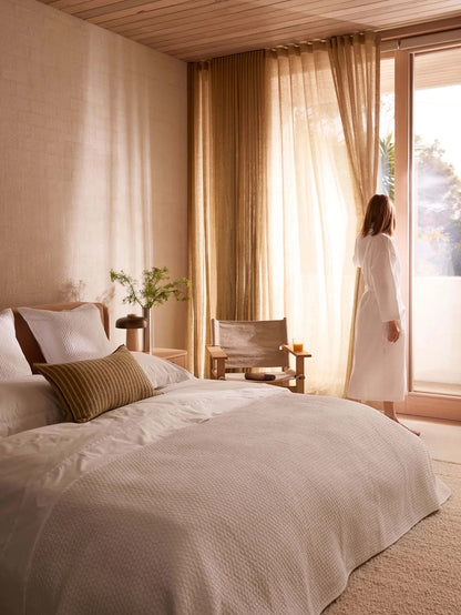 Spa Waffle Bathrobe - White