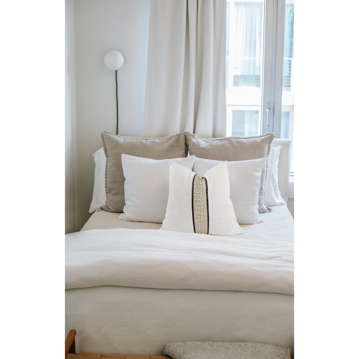 Braid Cushion cover- cream / natural