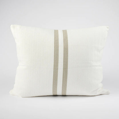 Simpatico Cushion | White & Natural